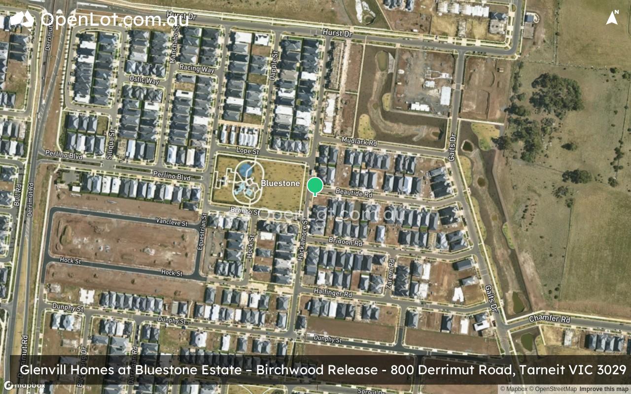 Satellite image for Glenvill Homes at Bluestone Estate – Birchwood Release - 800 Derrimut Road, Tarneit VIC 3029