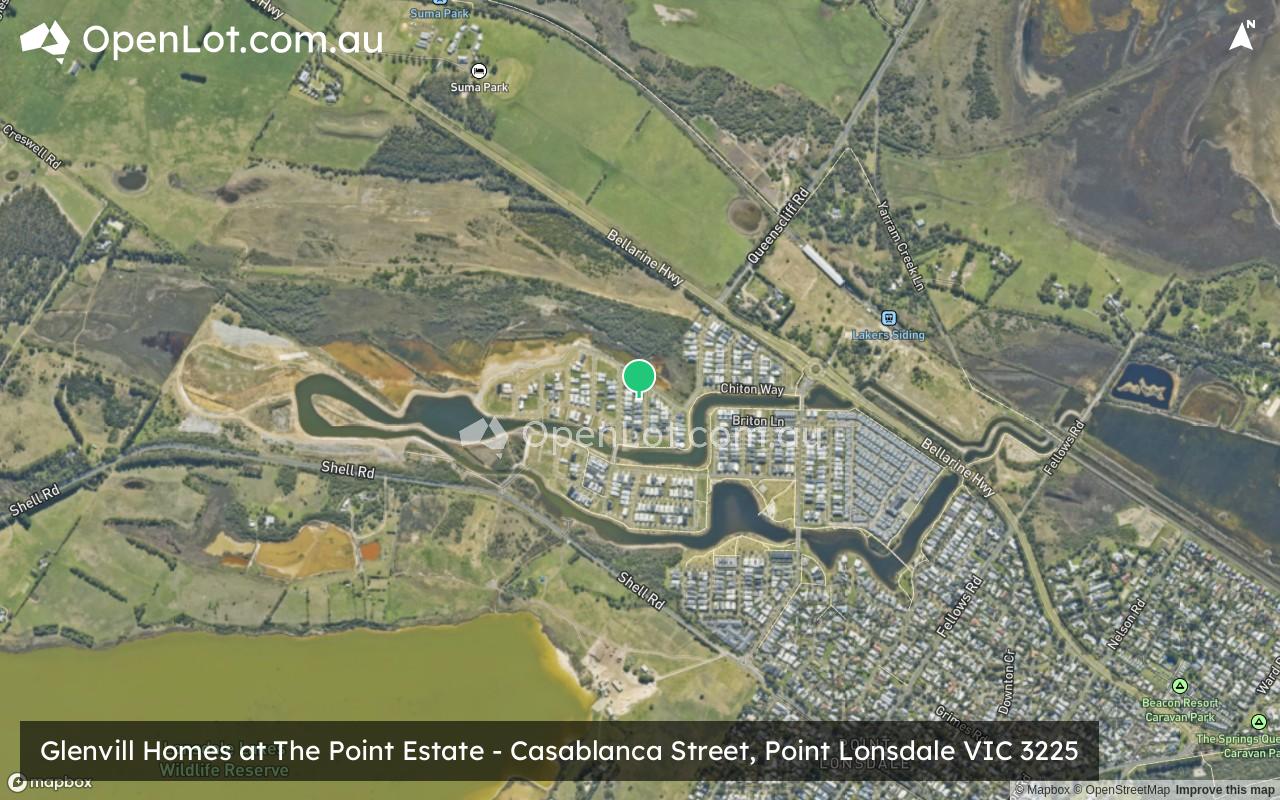 Satellite image for Glenvill Homes at The Point Estate - Casablanca Street, Point Lonsdale VIC 3225