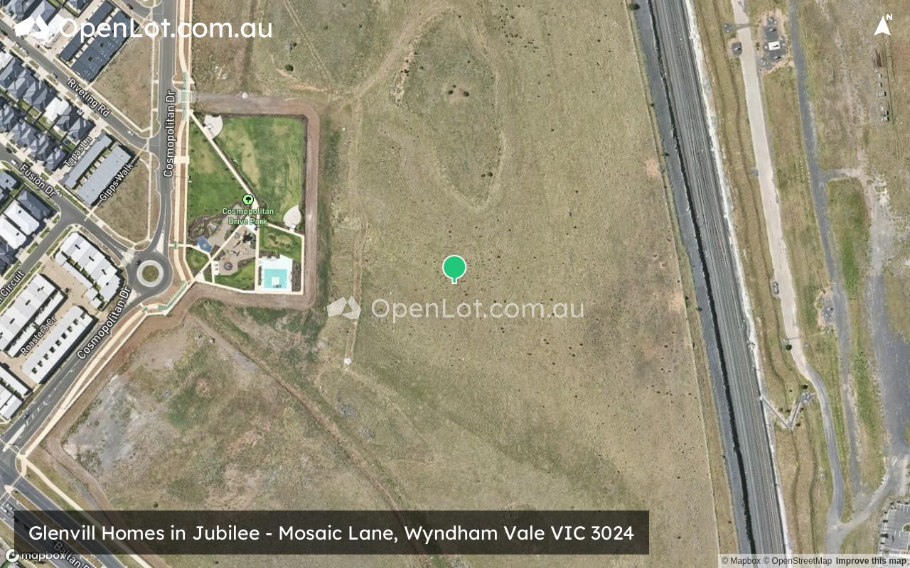 Satellite image for Glenvill Homes in Jubilee - Mosaic Lane, Wyndham Vale VIC 3024
