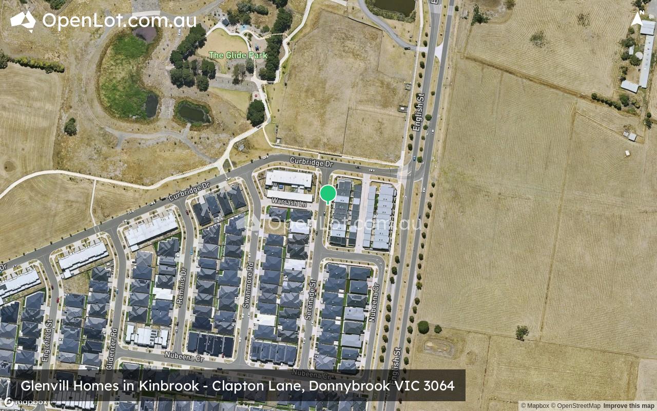 Satellite image for Glenvill Homes in Kinbrook - Clapton Lane, Donnybrook VIC 3064