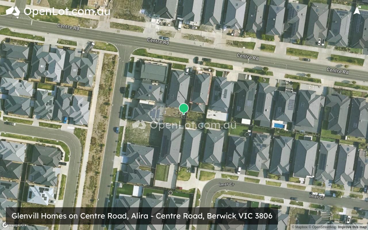 Satellite image for Glenvill Homes on Centre Road, Alira - Centre Road, Berwick VIC 3806