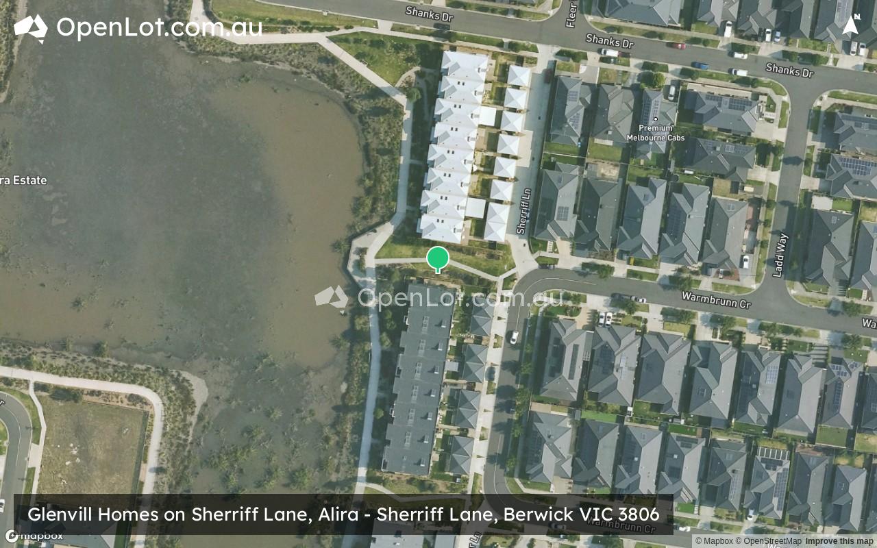 Satellite image for Glenvill Homes on Sherriff Lane, Alira - Sherriff Lane, Berwick VIC 3806