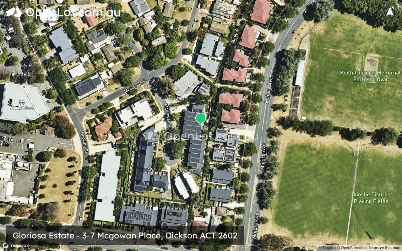 Satellite image for Gloriosa Estate - 3-7 Mcgowan Place, Dickson ACT 2602
