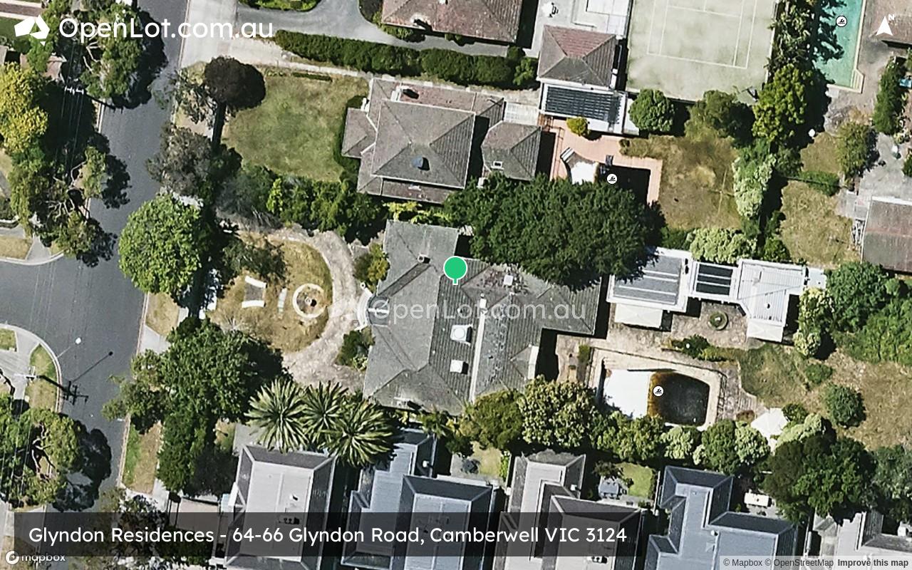 Satellite image for Glyndon Residences - 64-66 Glyndon Road, Camberwell VIC 3124