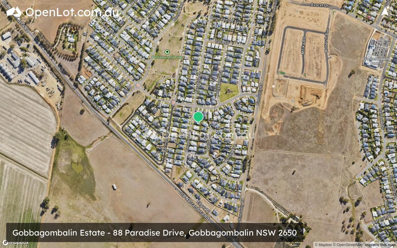 Satellite image for Gobbagombalin Estate - 88 Paradise Drive, Gobbagombalin NSW 2650