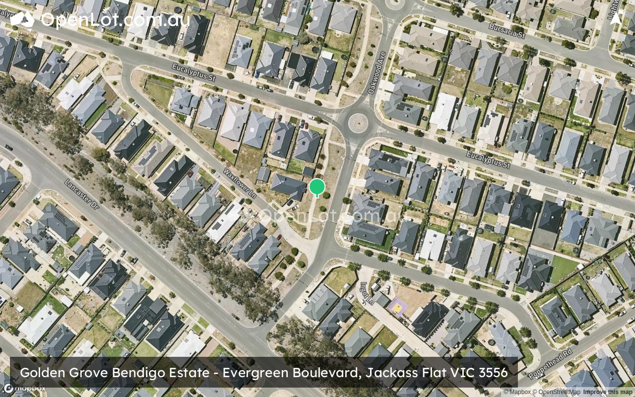 Satellite image for Golden Grove Bendigo Estate - Evergreen Boulevard, Jackass Flat VIC 3556