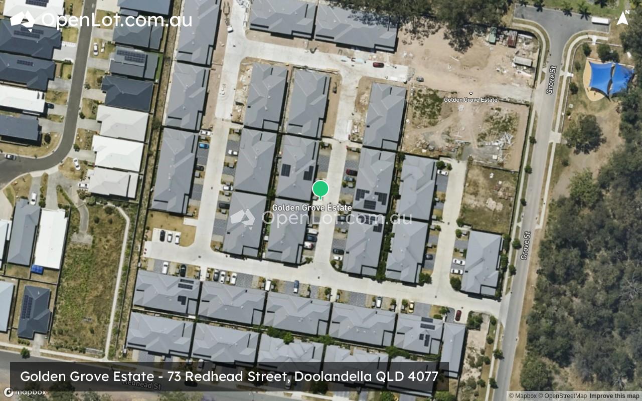 Satellite image for Golden Grove Estate - 73 Redhead Street, Doolandella QLD 4077