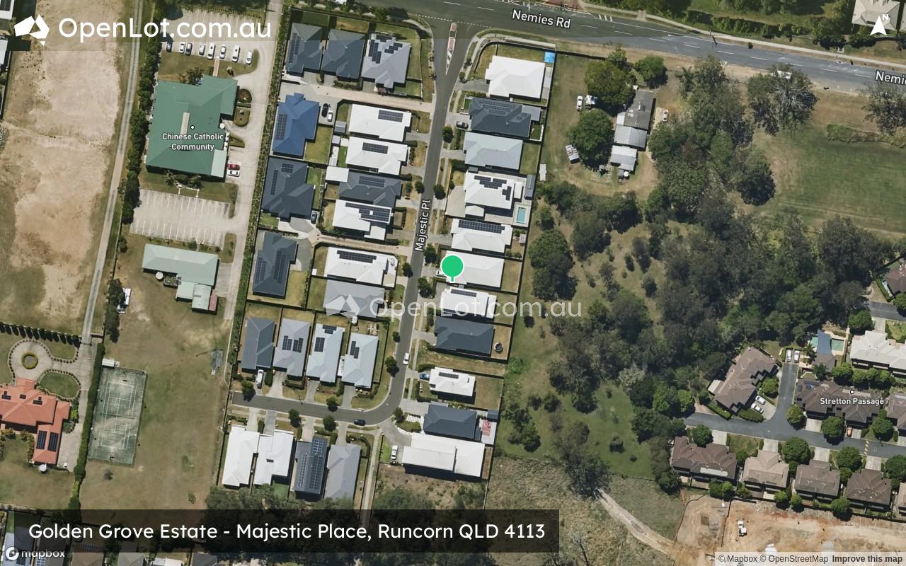 Satellite image for Golden Grove Estate - Majestic Place, Runcorn QLD 4113