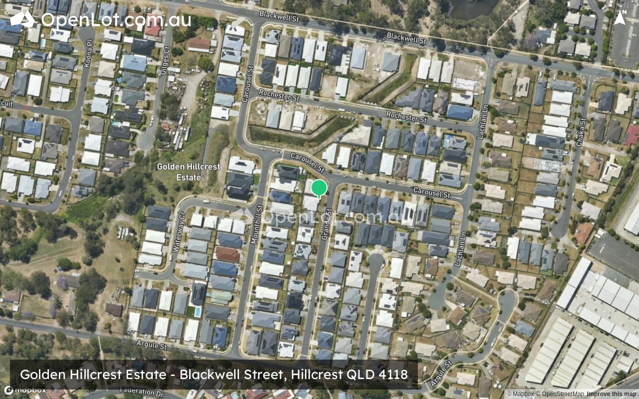 Satellite image for Golden Hillcrest Estate - Blackwell Street, Hillcrest QLD 4118