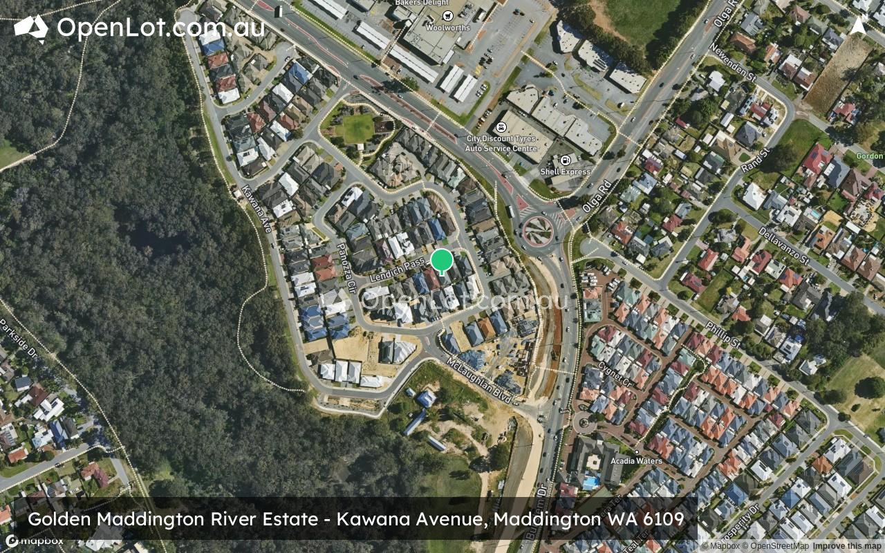 Satellite image for Golden Maddington River Estate - Kawana Avenue, Maddington WA 6109