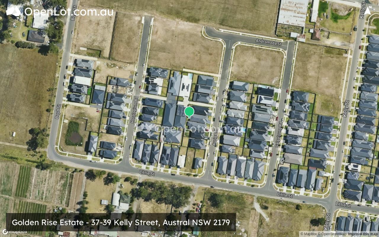 Satellite image for Golden Rise Estate - 37-39 Kelly Street, Austral NSW 2179