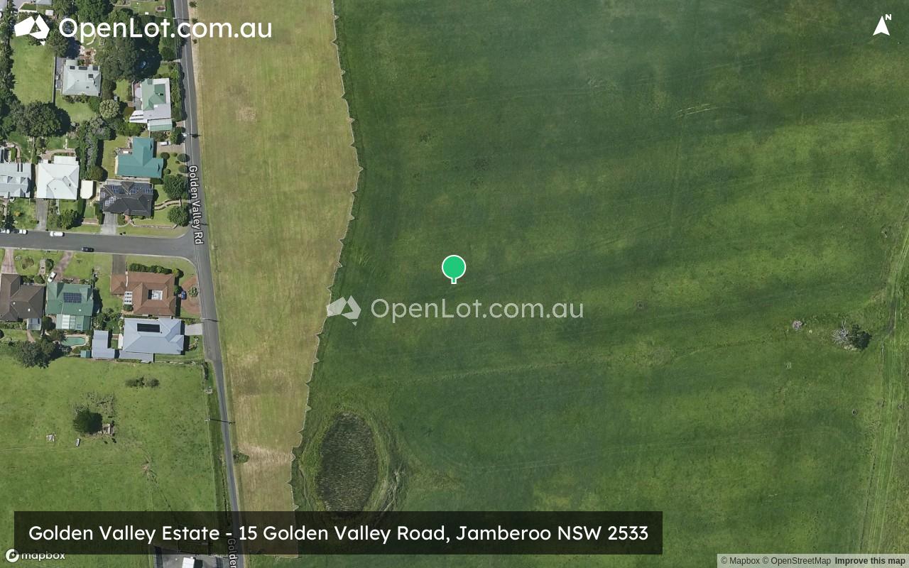 Satellite image for Golden Valley Estate - 15 Golden Valley Road, Jamberoo NSW 2533