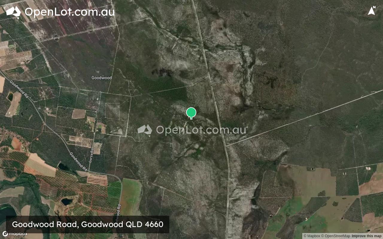 Satellite image for Goodwood Road, Goodwood QLD 4660