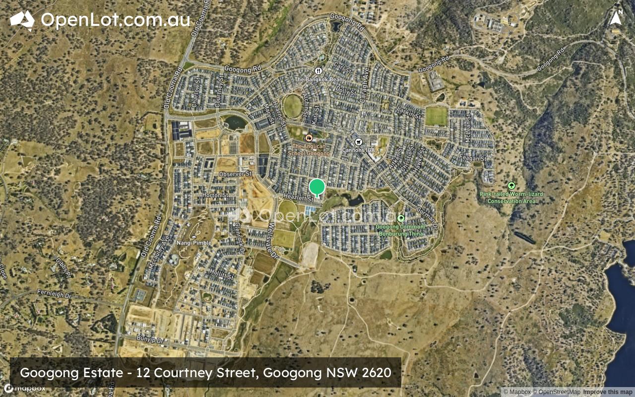 Satellite image for Googong Estate - 12 Courtney Street, Googong NSW 2620