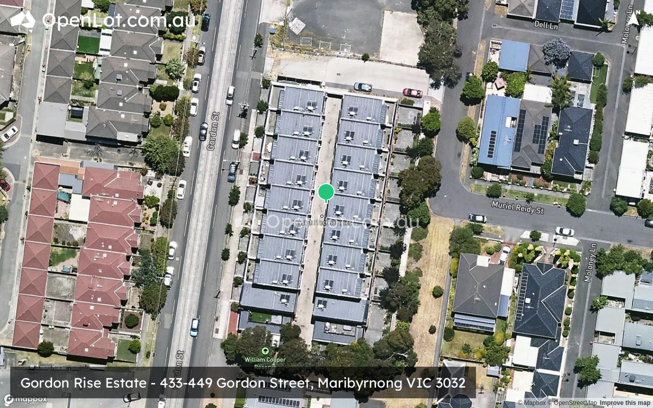 Satellite image for Gordon Rise Estate - 433-449 Gordon Street, Maribyrnong VIC 3032
