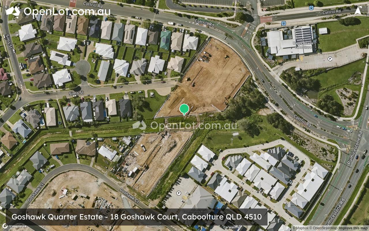 Satellite image for Goshawk Quarter Estate - 18 Goshawk Court, Caboolture QLD 4510