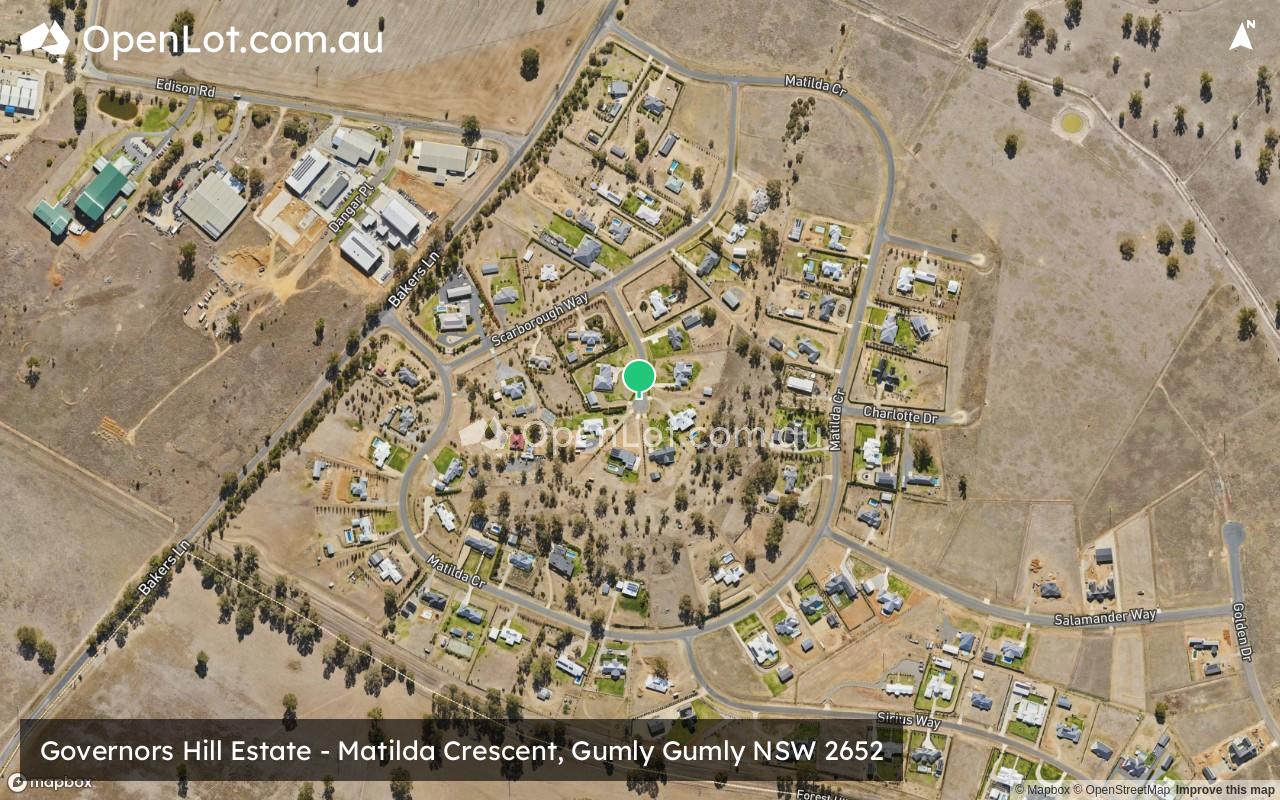 Satellite image for Governors Hill Estate - Matilda Crescent, Gumly Gumly NSW 2652