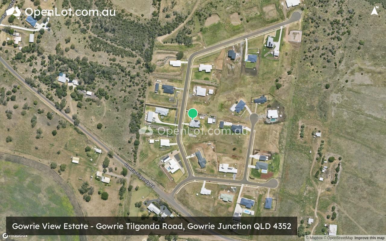 Satellite image for Gowrie View Estate - Gowrie Tilgonda Road, Gowrie Junction QLD 4352