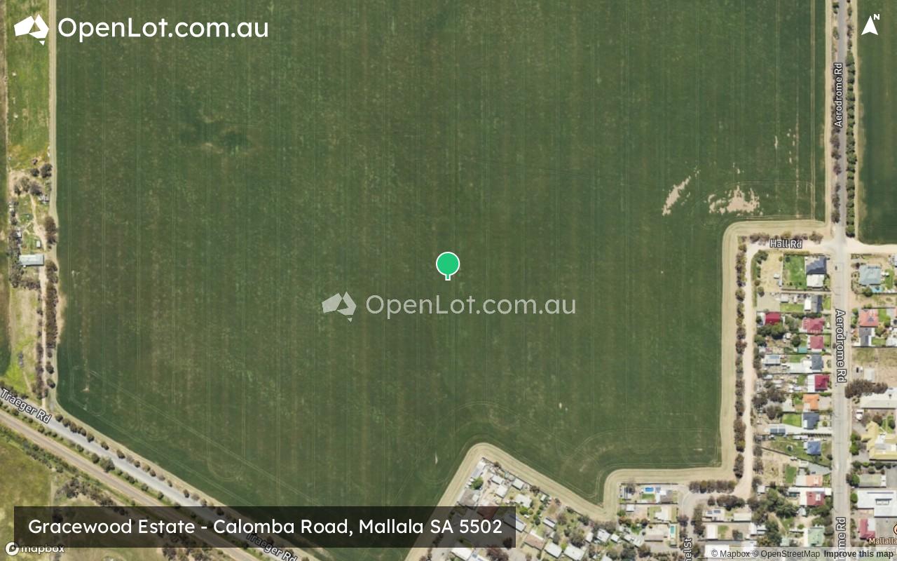 Satellite image for Gracewood Estate - Calomba Road, Mallala SA 5502