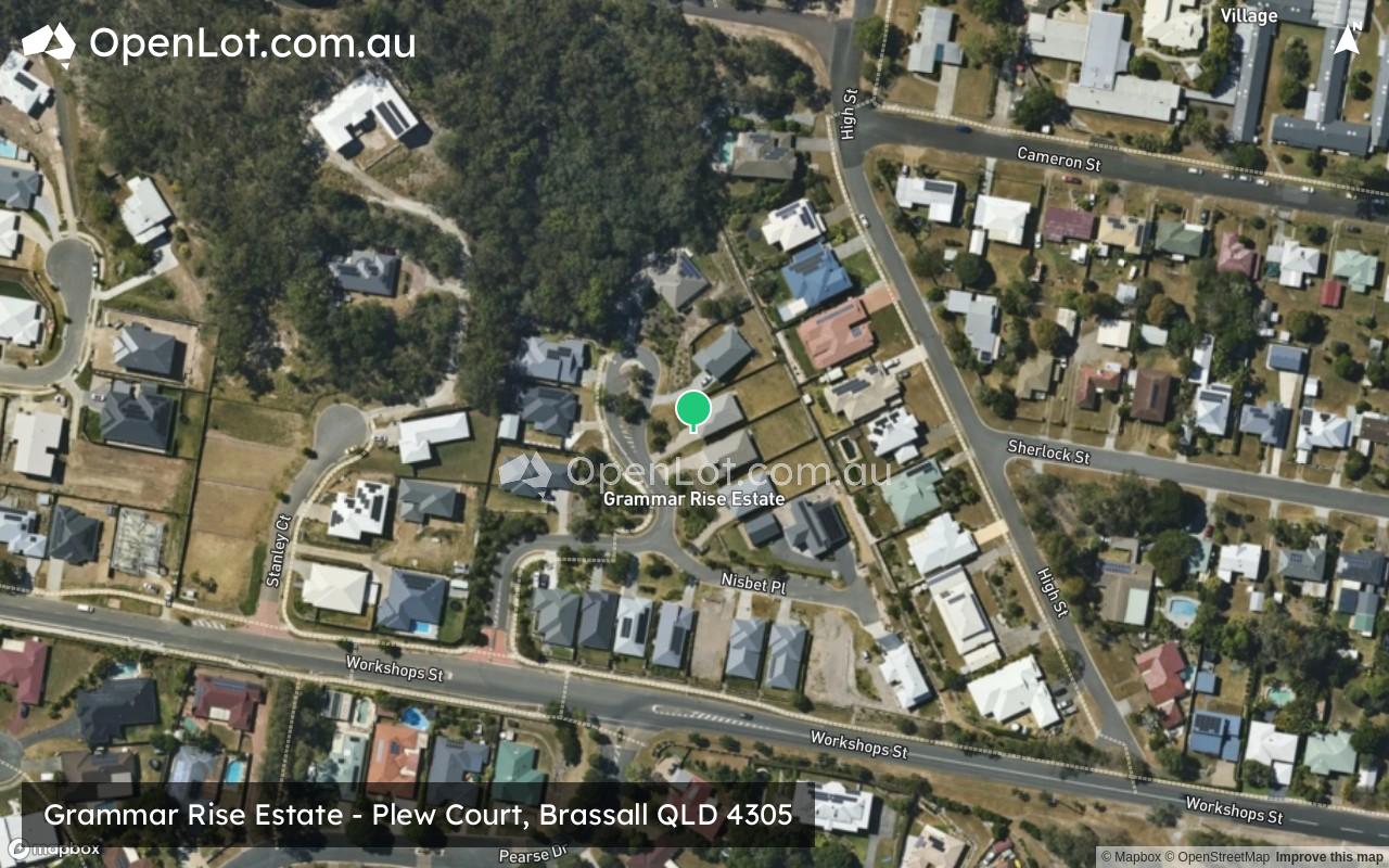 Satellite image for Grammar Rise Estate - Plew Court, Brassall QLD 4305
