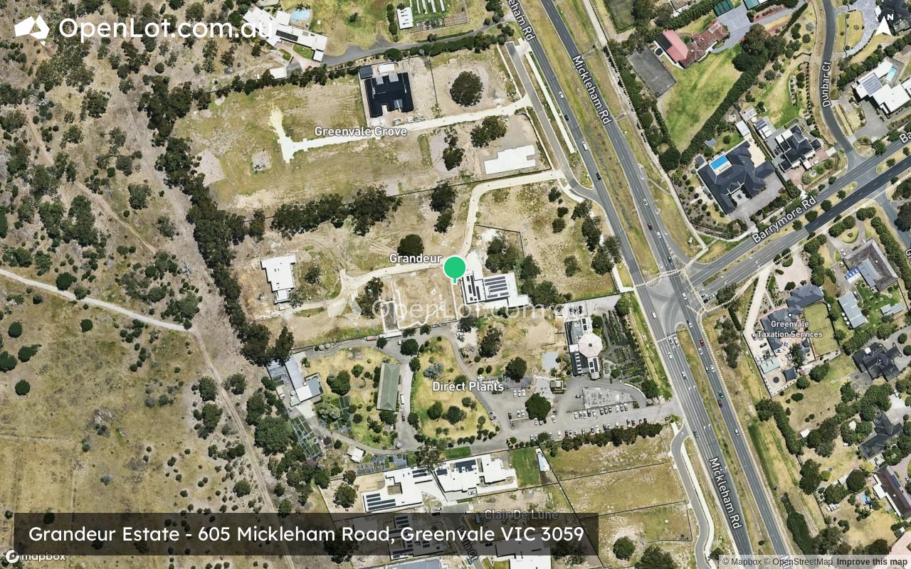 Satellite image for Grandeur Estate - 605 Mickleham Road, Greenvale VIC 3059