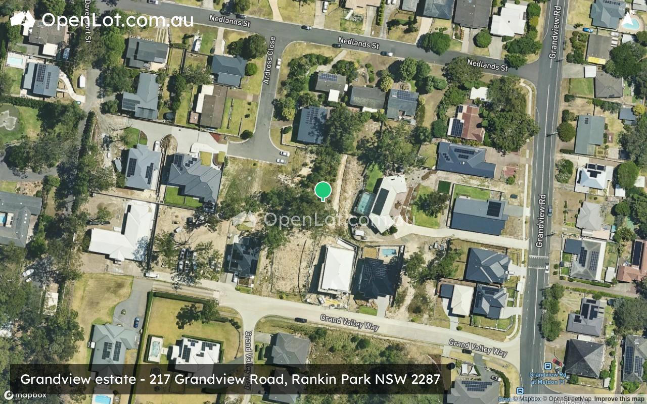Satellite image for Grandview estate - 217 Grandview Road, Rankin Park NSW 2287