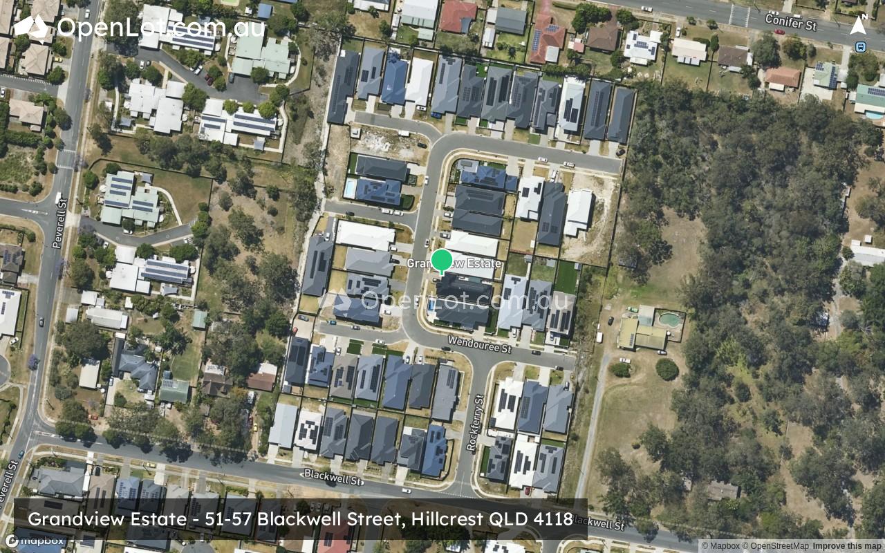 Satellite image for Grandview Estate - 51-57 Blackwell Street, Hillcrest QLD 4118