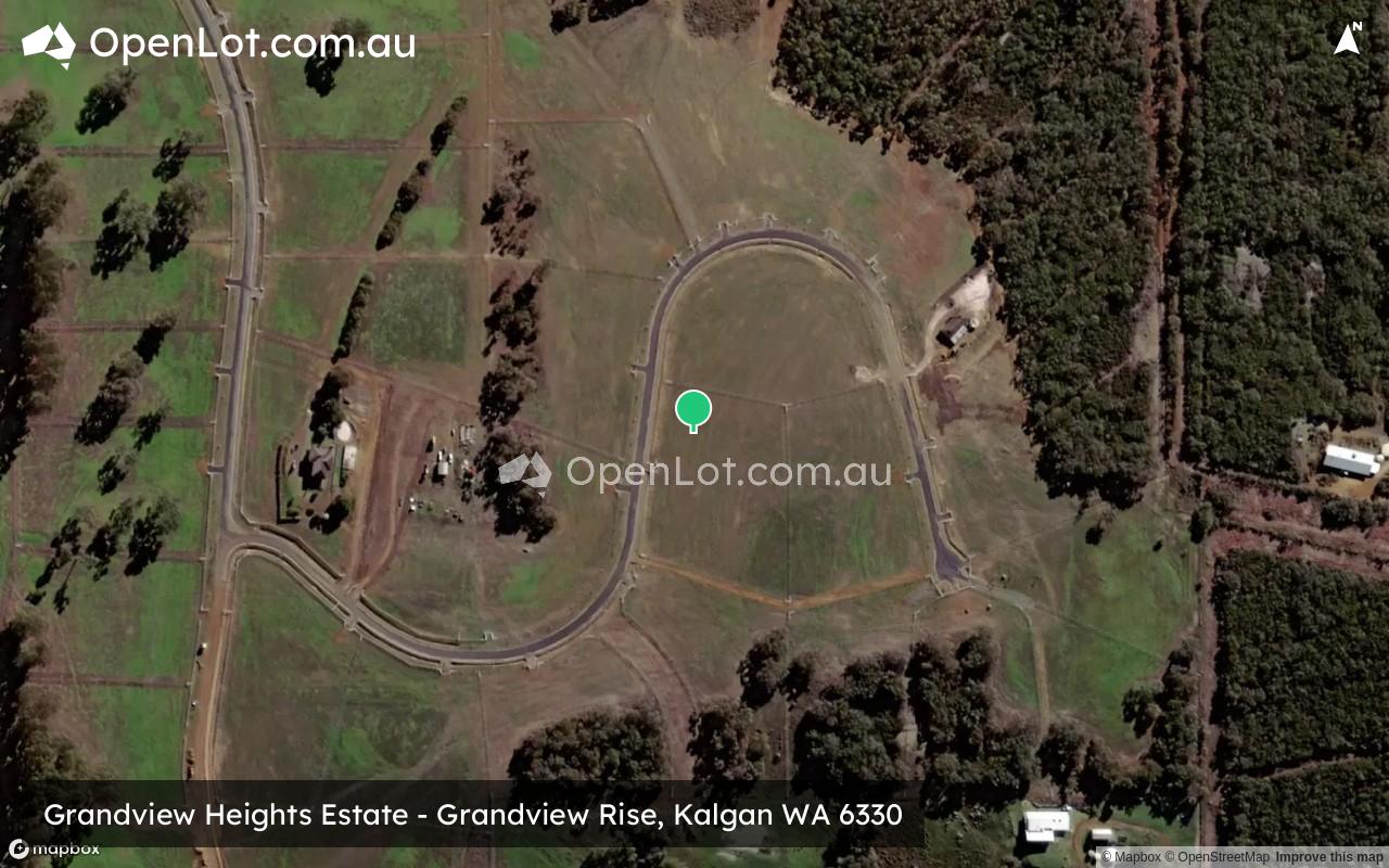 Satellite image for Grandview Heights Estate - Grandview Rise, Kalgan WA 6330