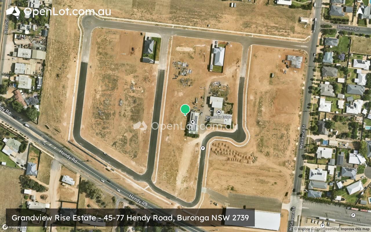 Satellite image for Grandview Rise Estate - 45-77 Hendy Road, Buronga NSW 2739