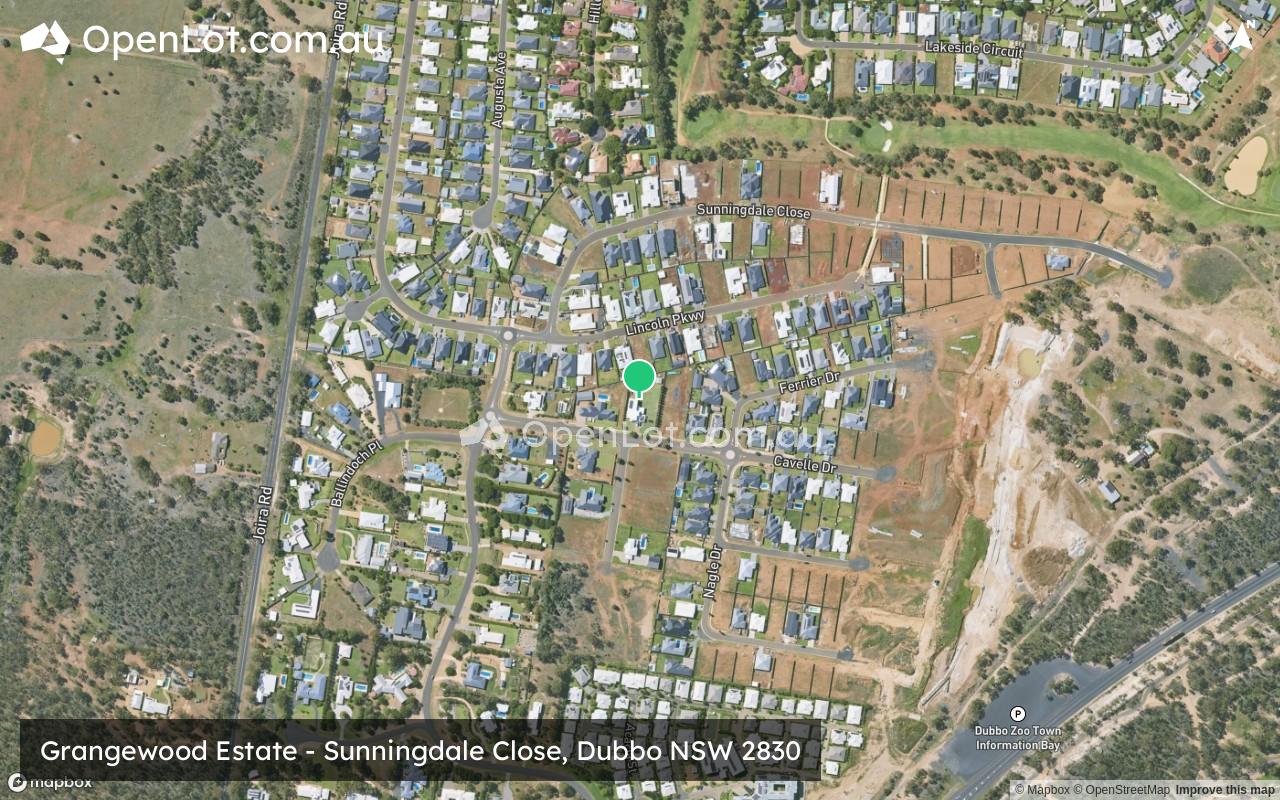 Satellite image for Grangewood Estate - Sunningdale Close, Dubbo NSW 2830