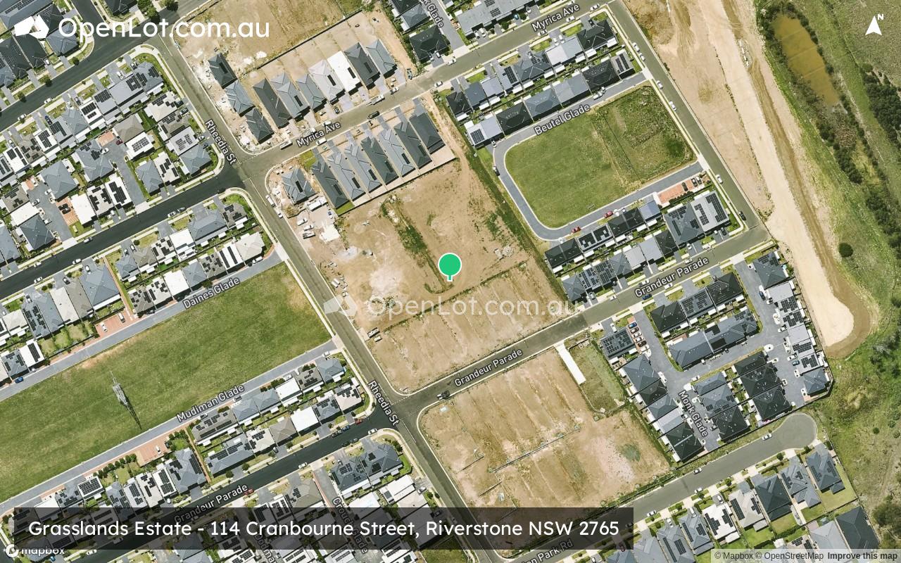 Satellite image for Grasslands Estate - 114 Cranbourne Street, Riverstone NSW 2765