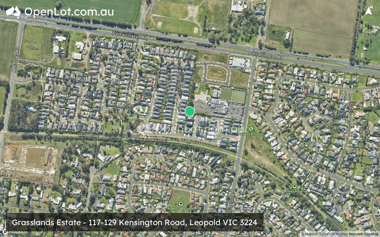 Satellite image for Grasslands Estate - 117-129 Kensington Road, Leopold VIC 3224
