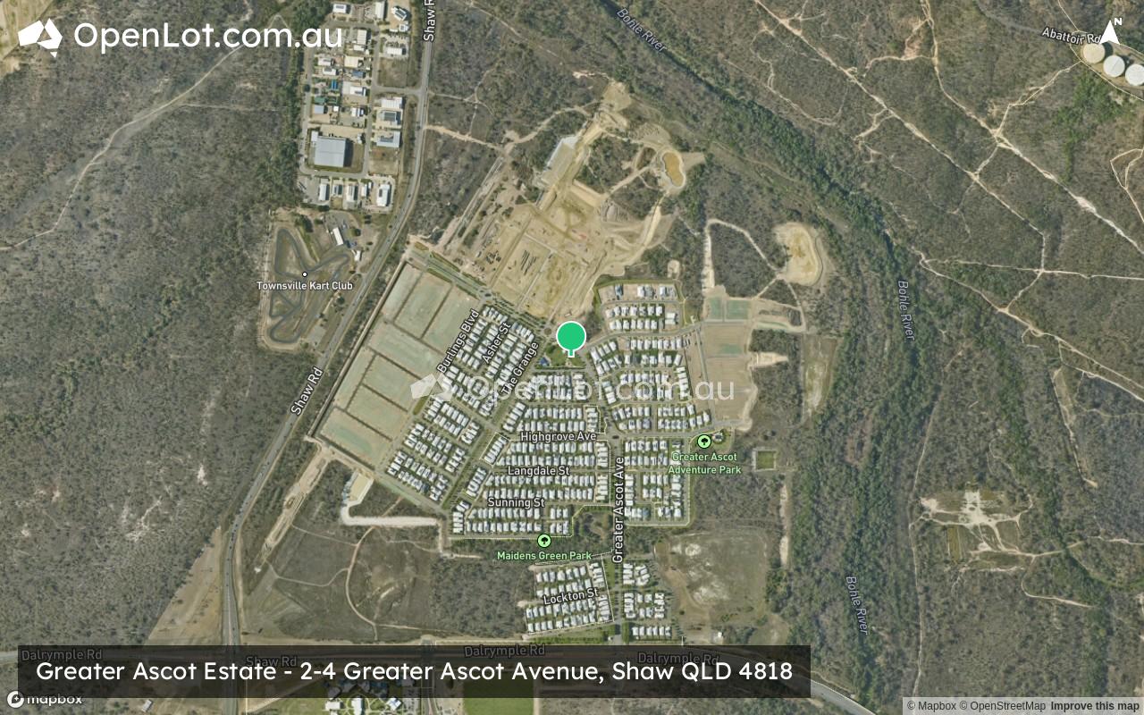 Satellite image for Greater Ascot Estate - 2-4 Greater Ascot Avenue, Shaw QLD 4818