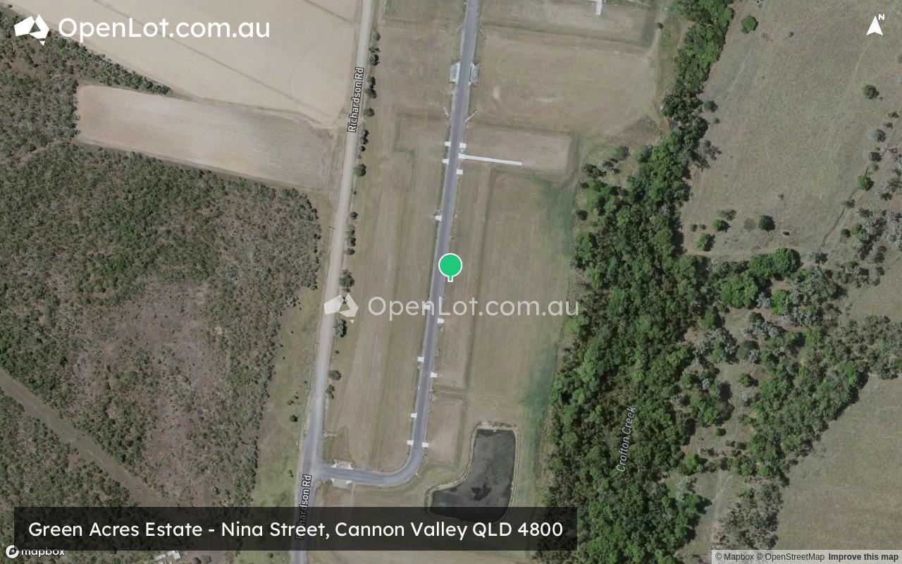 Satellite image for Green Acres Estate - Nina Street, Cannon Valley QLD 4800