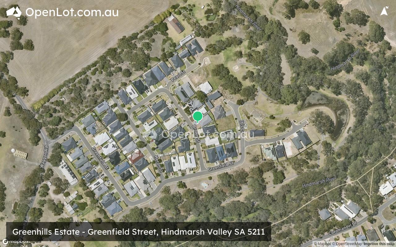 Satellite image for Greenhills Estate - Greenfield Street, Hindmarsh Valley SA 5211