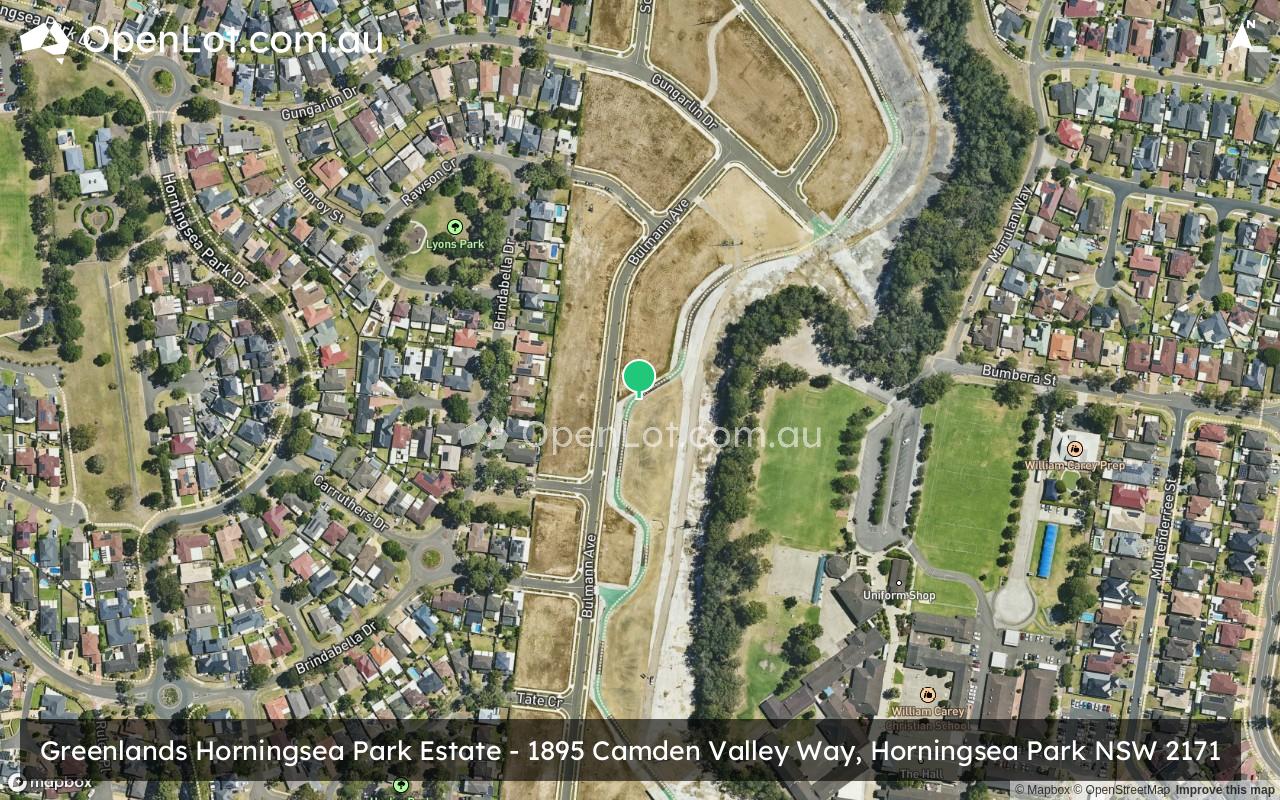 Satellite image for Greenlands Horningsea Park Estate - 1895 Camden Valley Way, Horningsea Park NSW 2171