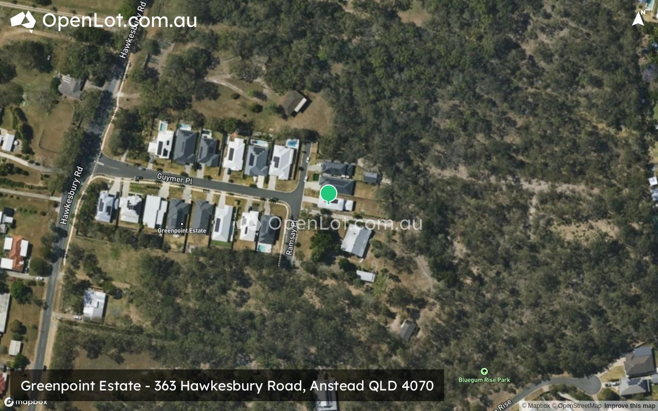 Satellite image for Greenpoint Estate - 363 Hawkesbury Road, Anstead QLD 4070