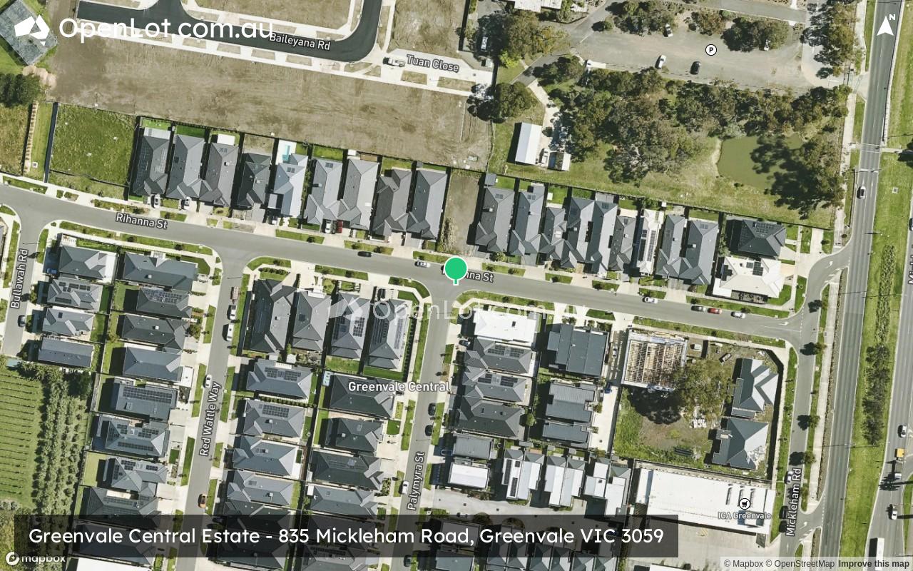 Satellite image for Greenvale Central Estate - 835 Mickleham Road, Greenvale VIC 3059
