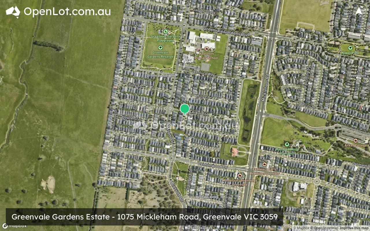 Satellite image for Greenvale Gardens Estate - 1075 Mickleham Road, Greenvale VIC 3059