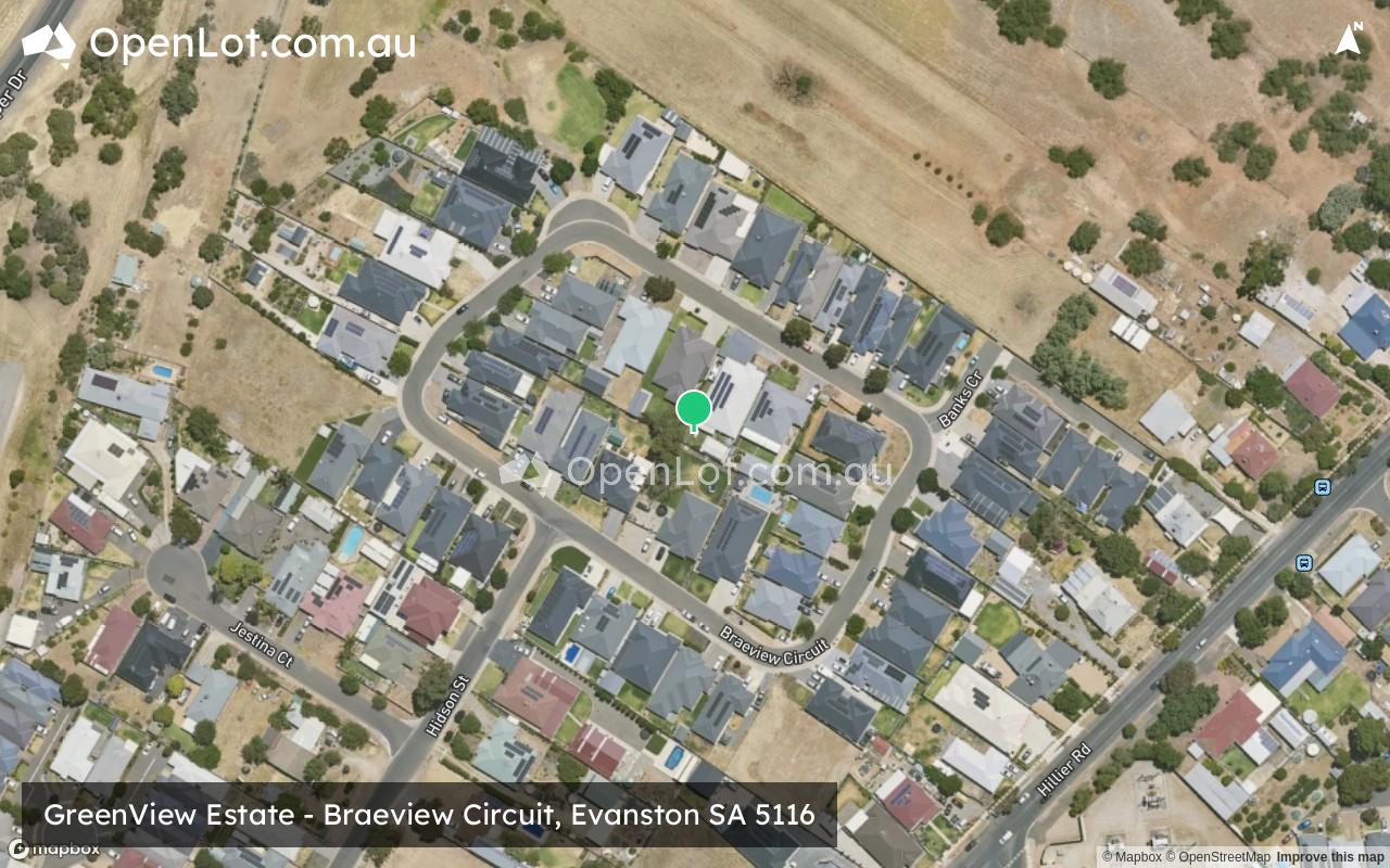 Satellite image for GreenView Estate - Braeview Circuit, Evanston SA 5116