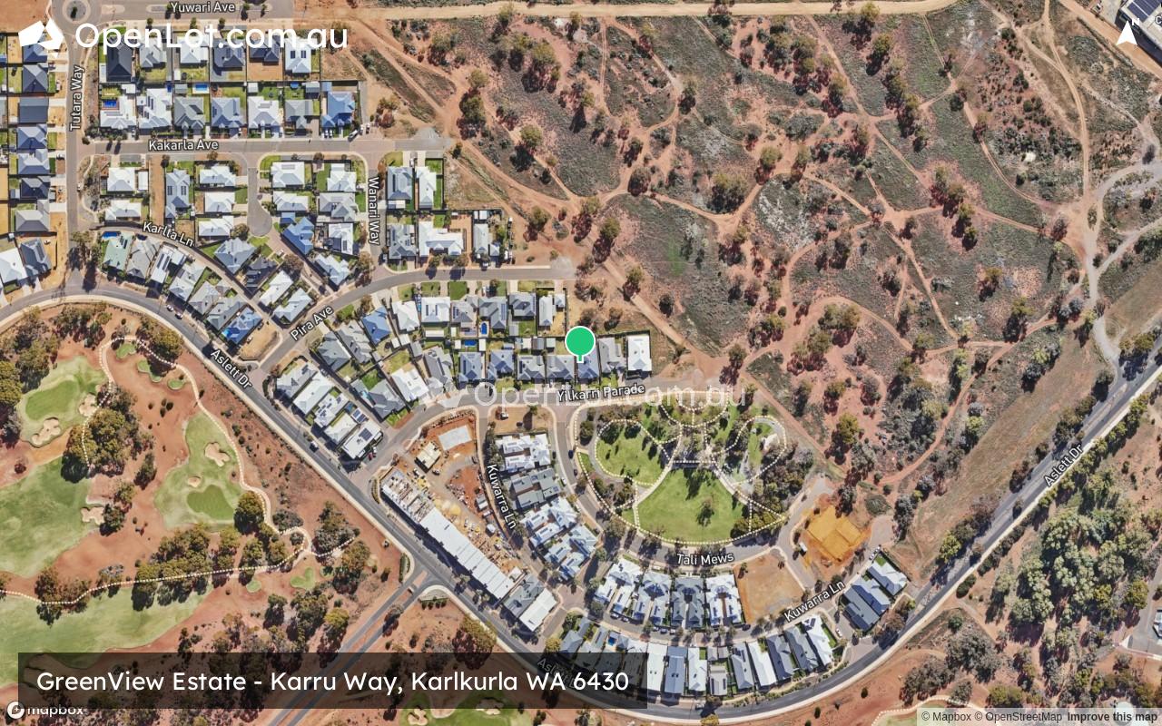 Satellite image for GreenView Estate - Karru Way, Karlkurla WA 6430