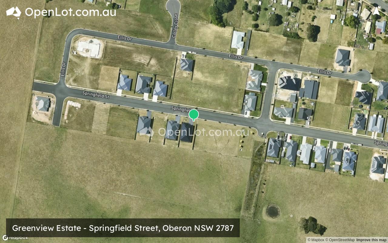 Satellite image for Greenview Estate - Springfield Street, Oberon NSW 2787