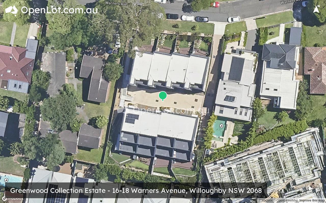 Satellite image for Greenwood Collection Estate - 16-18 Warners Avenue, Willoughby NSW 2068