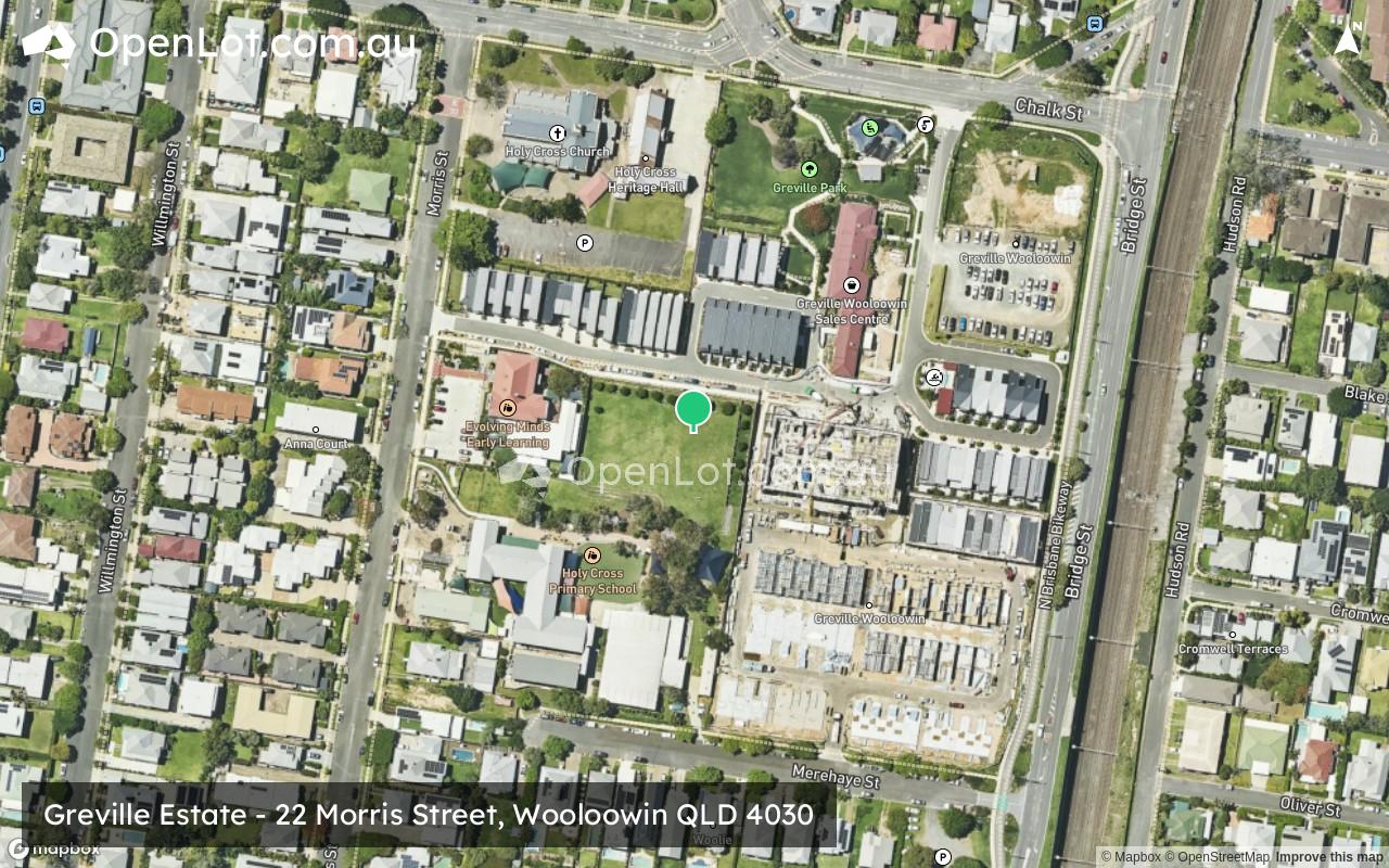 Satellite image for Greville Estate - 22 Morris Street, Wooloowin QLD 4030