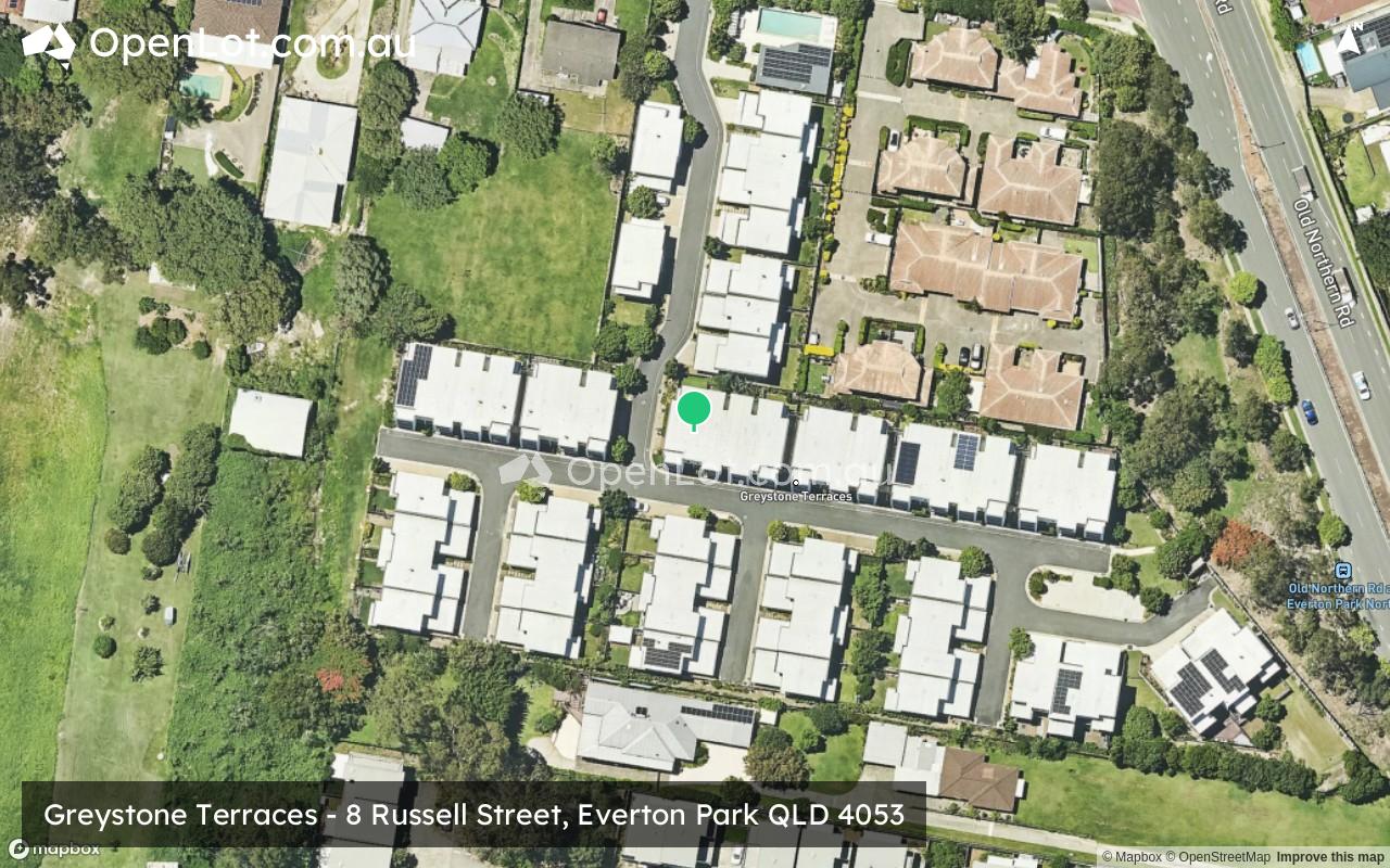Satellite image for Greystone Terraces - 8 Russell Street, Everton Park QLD 4053