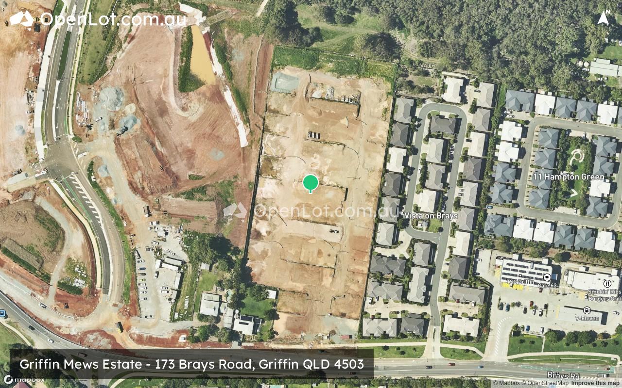 Satellite image for Griffin Mews Estate - 173 Brays Road, Griffin QLD 4503
