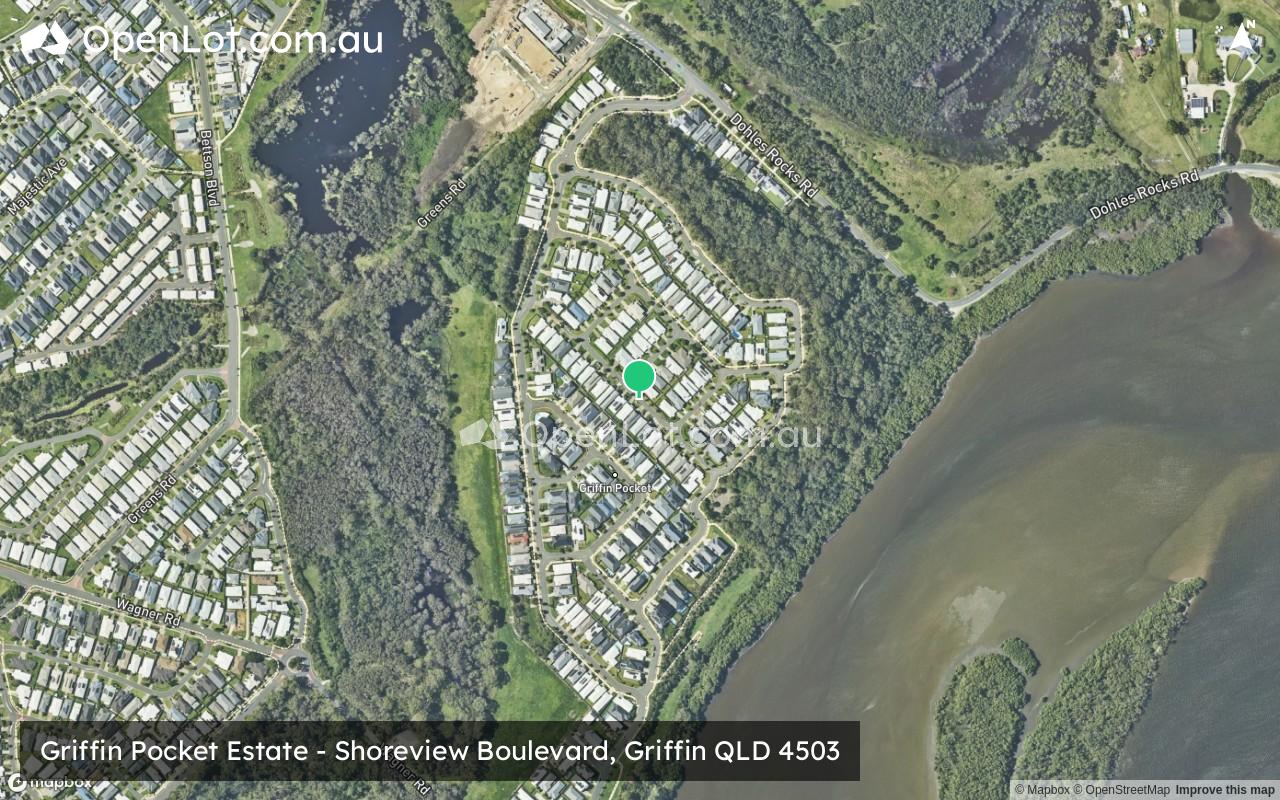 Satellite image for Griffin Pocket Estate - Shoreview Boulevard, Griffin QLD 4503
