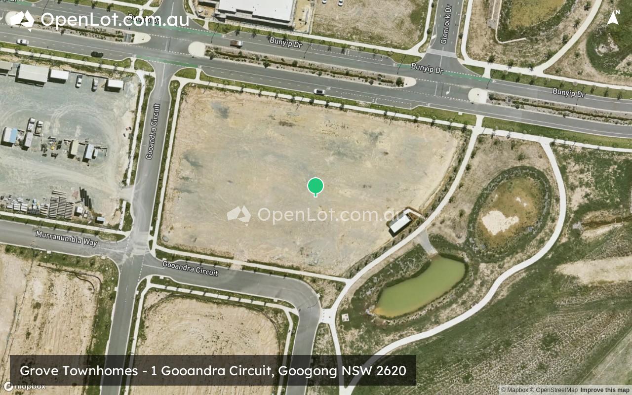 Satellite image for Grove Townhomes - 1 Gooandra Circuit, Googong NSW 2620