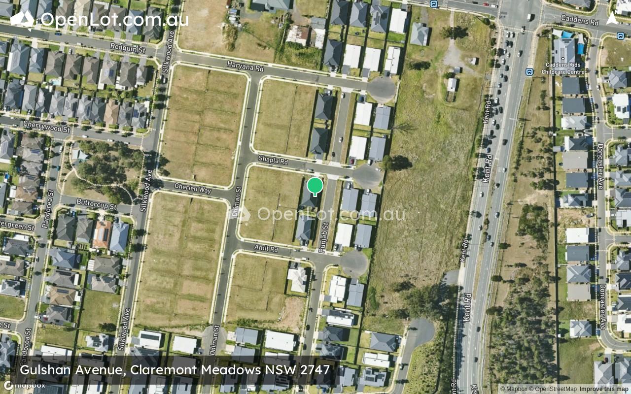 Satellite image for Gulshan Avenue, Claremont Meadows NSW 2747