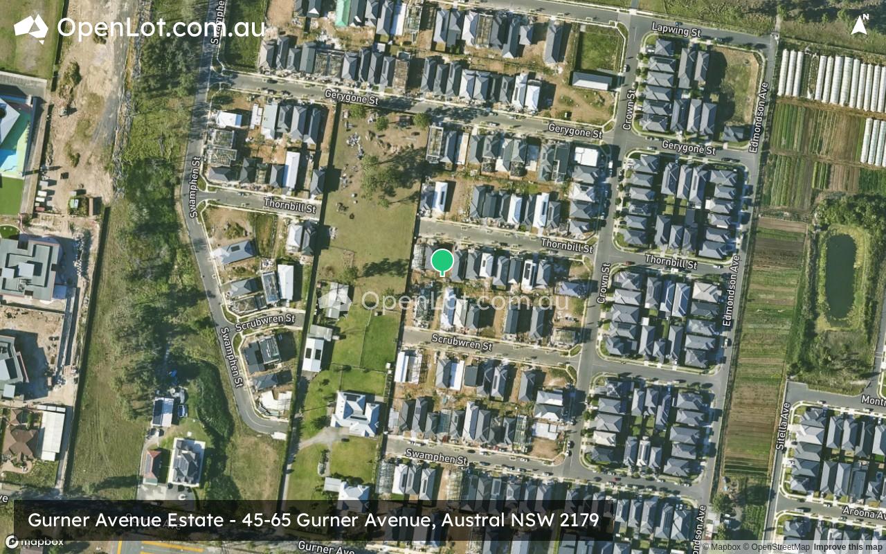 Satellite image for Gurner Avenue Estate - 45-65 Gurner Avenue, Austral NSW 2179